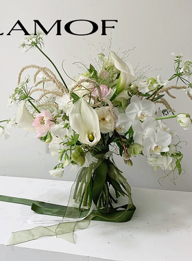 LAMOF 广州同城速递 节日纪念日 新娘婚礼晚宴手捧鲜花定制