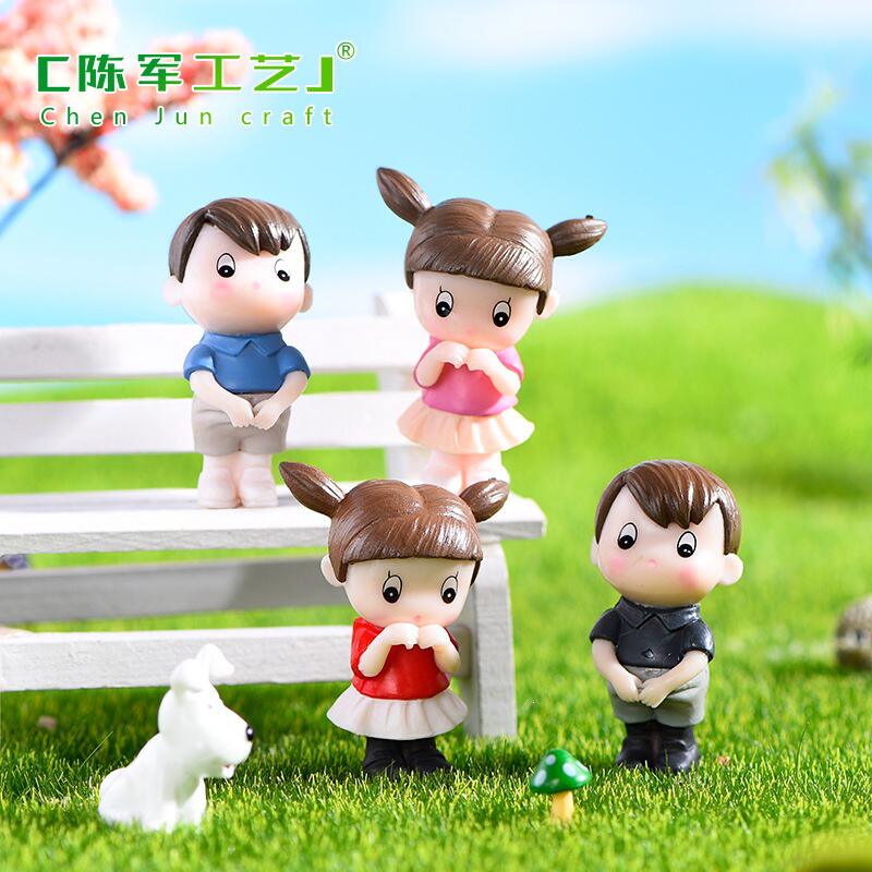 小萝莉情侣苔藓微景观迷你树脂品