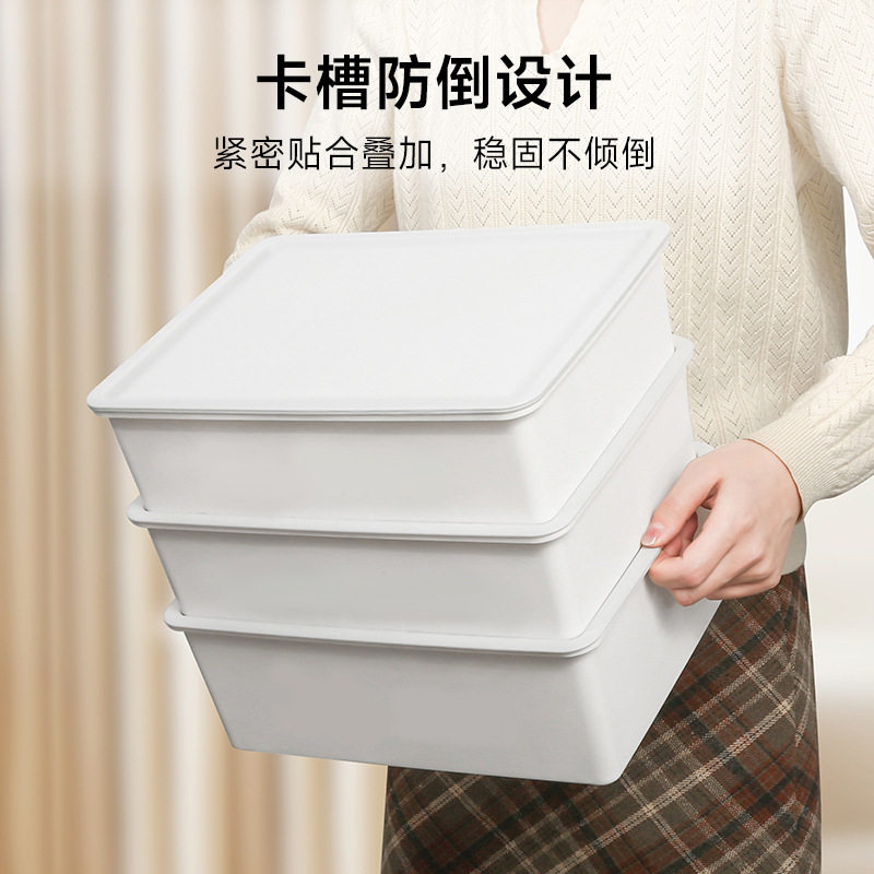 平价好货内衣内裤袜子收纳盒3件套带分隔带盖子