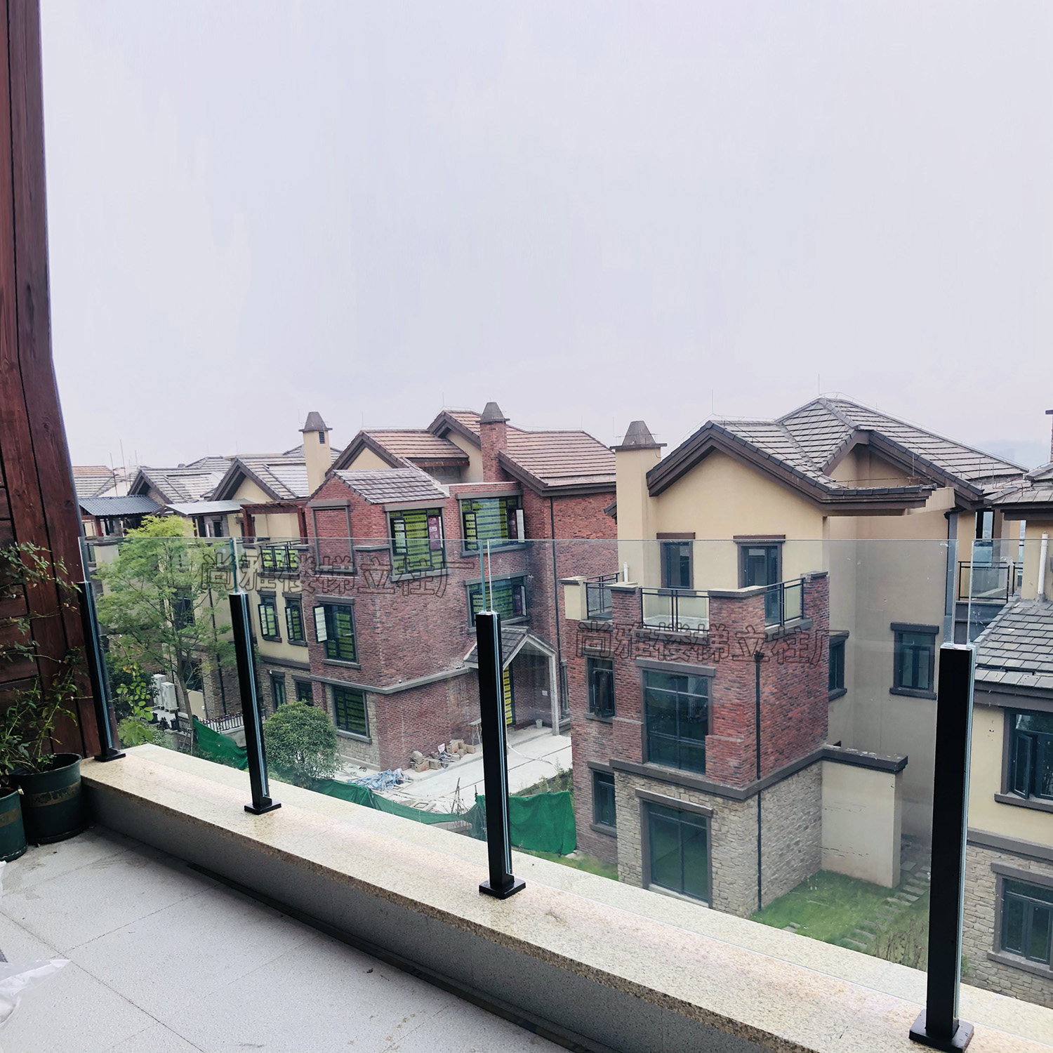 304拉丝不锈钢楼梯扶手阳台玻璃护栏室内外家用围栏别墅栏杆立柱