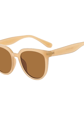 2021年新款茶色墨镜女街拍显瘦