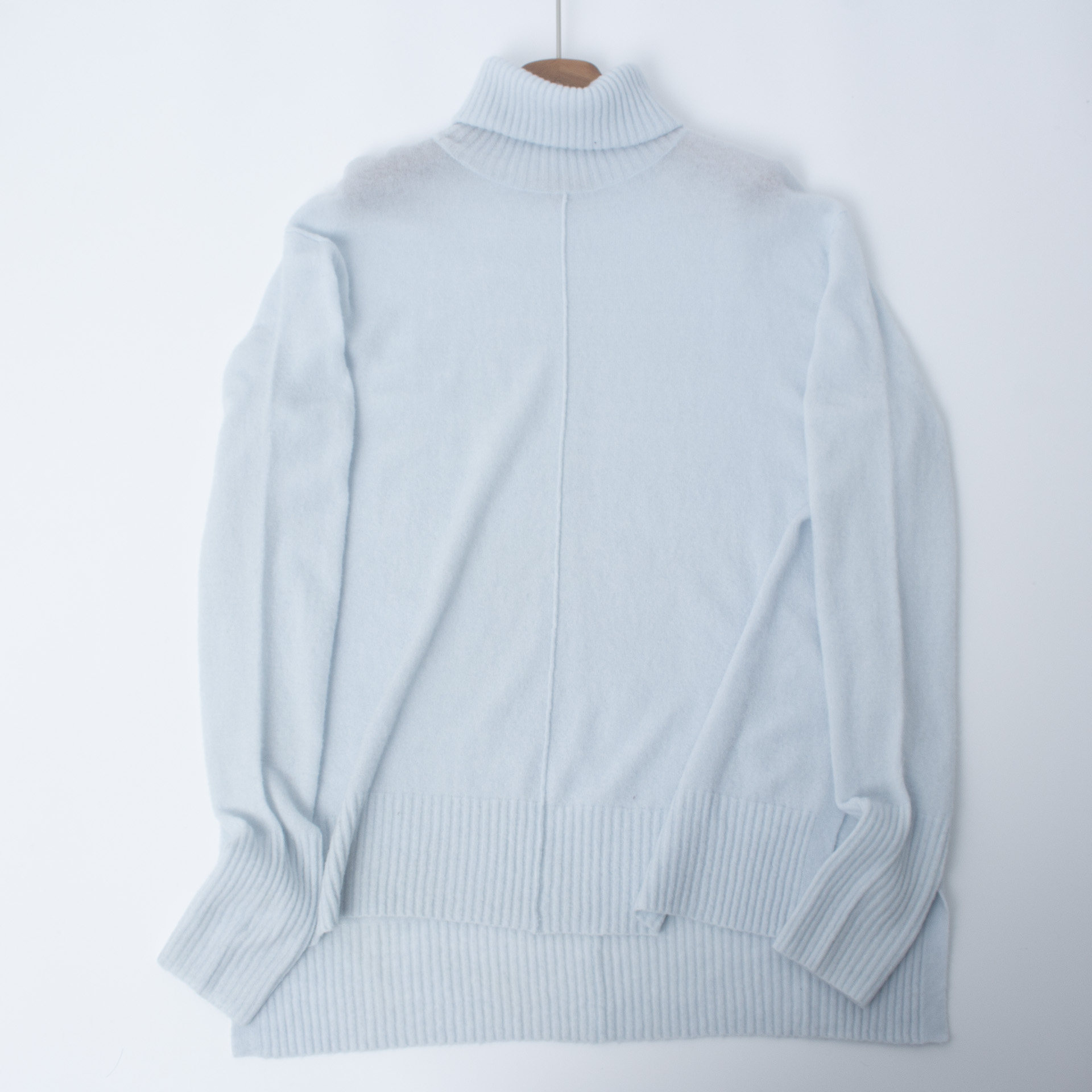 大码薄款外贸尾货羊毛混纺高领针织衫女时尚百搭软糯亲肤套头毛衣