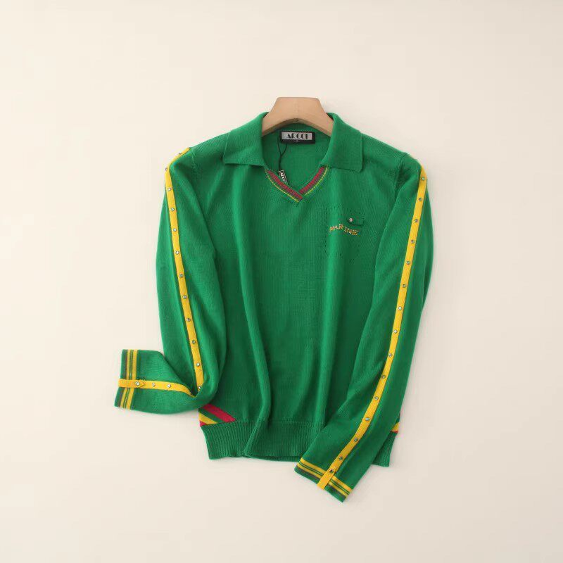 100%羊毛 撤柜针织修身柔软春秋小V翻领女套头长袖上衣打底衫