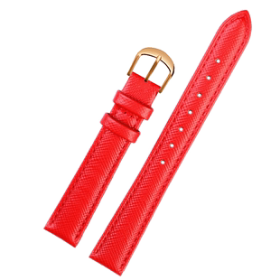 适用蔻驰麦迪逊14502400 14502399系列女士红色真皮手表带配件