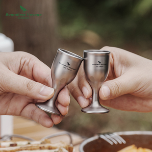 家用纯钛小酒杯15ml白酒杯高档杯子单层加厚防烫中式小号轻量便携