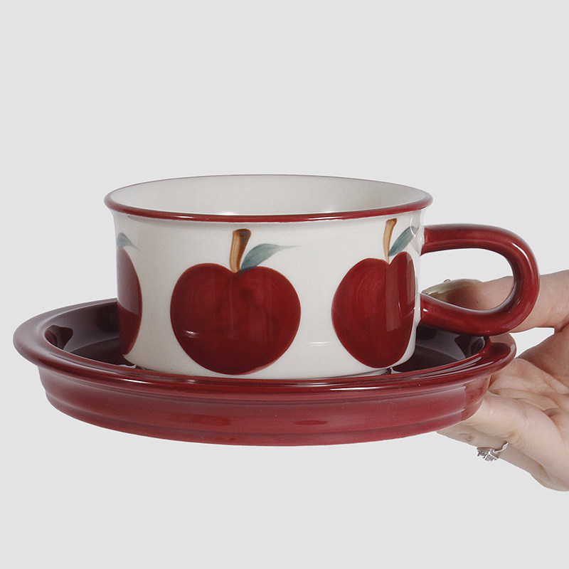 拿铁杯高颜值咖啡杯套装咖啡杯碟套装咖啡专用杯咖啡杯设计感小众,餐饮具,咖啡杯,淘宝优惠券,粉丝福利购,淘宝优惠卷