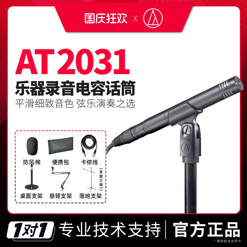 铁三角AT2031乐器录音电容话筒