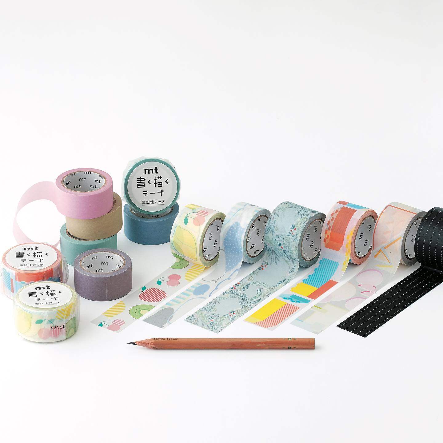 日本mt2023ss春夏新款书写系列素色纯色手帐和纸胶带