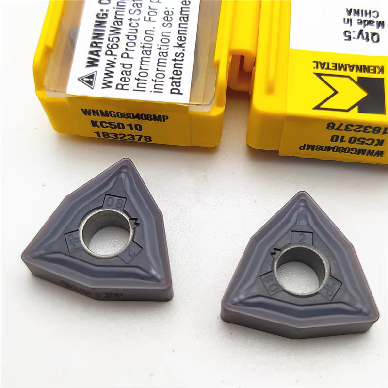 肯纳高温合金钛合金 数控刀片WNMG080404FP WNMG080408MP KC5010