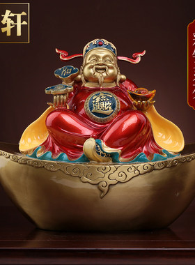 彩绘财神爷中式风佛像开业礼品