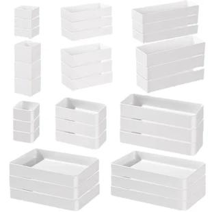 分隔餐具叉文具其他化妆品储物盒抽屉厨房分格米木收纳盒筷勺内置