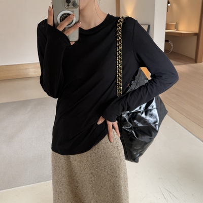 摩登mdeng197长绒棉显瘦女T恤