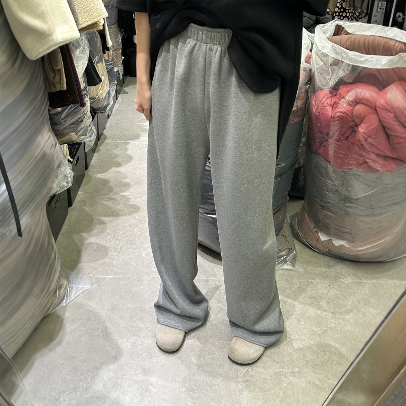 高腰韩版摩登长裤加绒休闲裤