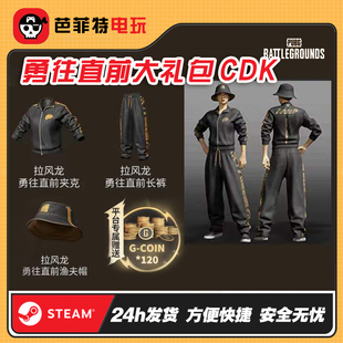 PUBG绝地求生拉风龙勇往直前皮肤黑东南亚手套背包CDK兑换