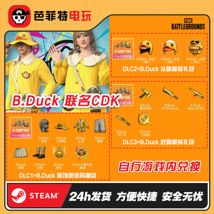 PUBG绝地求生小黄鸭皮肤套装 吃鸡DUCK联名限定礼包返厂 CDK兑换码