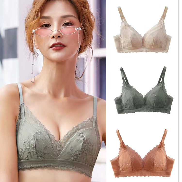 亲肤婴儿棉性感无钢圈聚拢三角杯