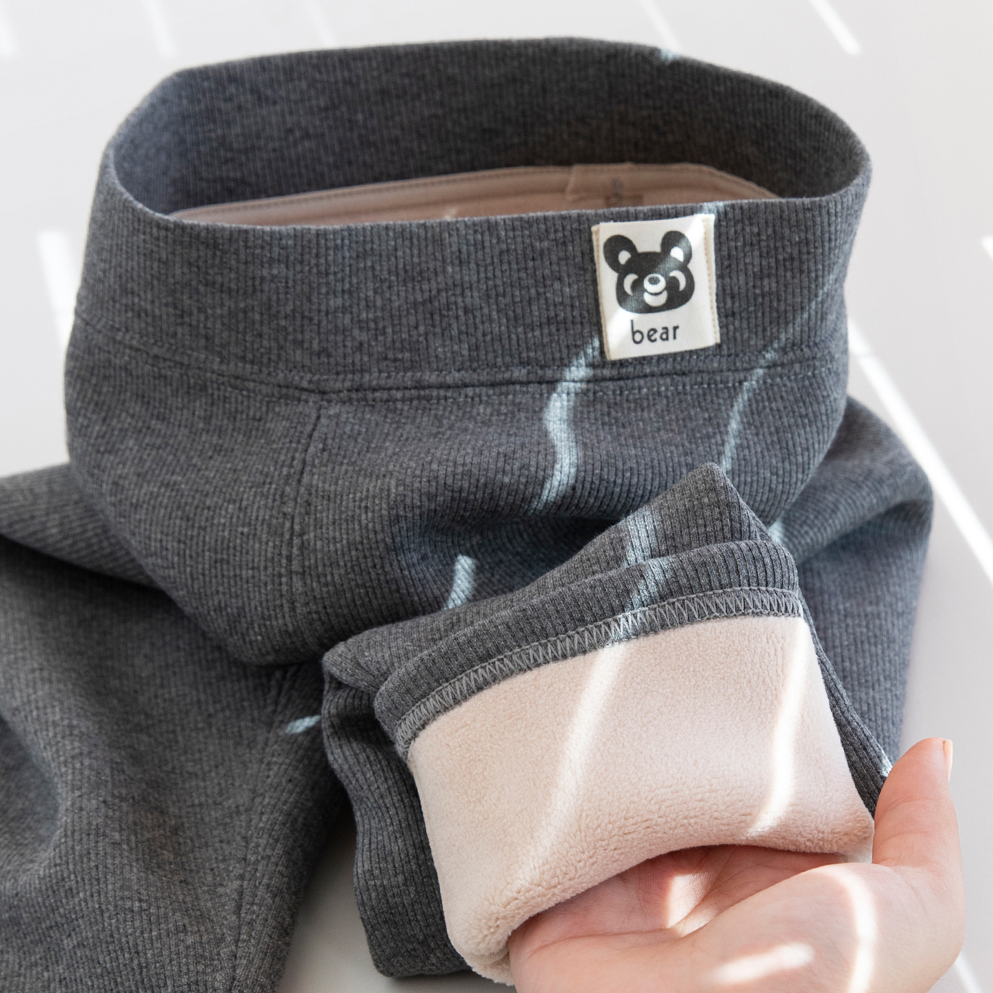 秋冬加绒女童纯棉打底裤