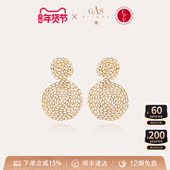 情人节礼物 GASBIJOUX珈思缪斯耳环金镂空耳钉高级感简单大方