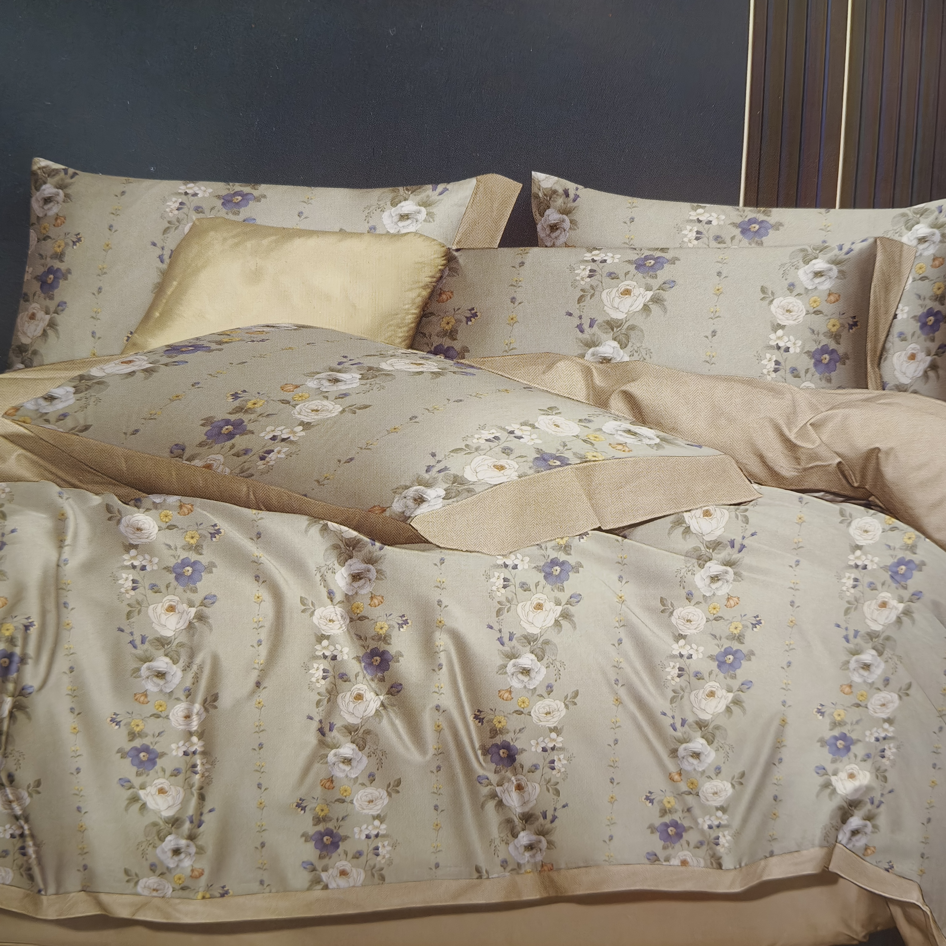 A类100%全棉四件套纯棉被套床单铂金德绒磨毛四件套床上用品