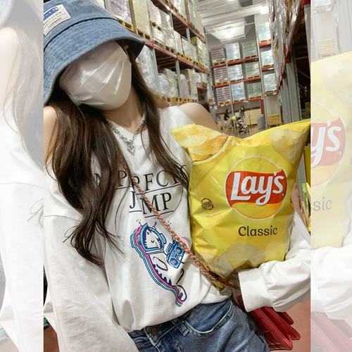 Весенний белый длинный лонгслив для отдыха, в корейском стиле, оверсайз, средней длины