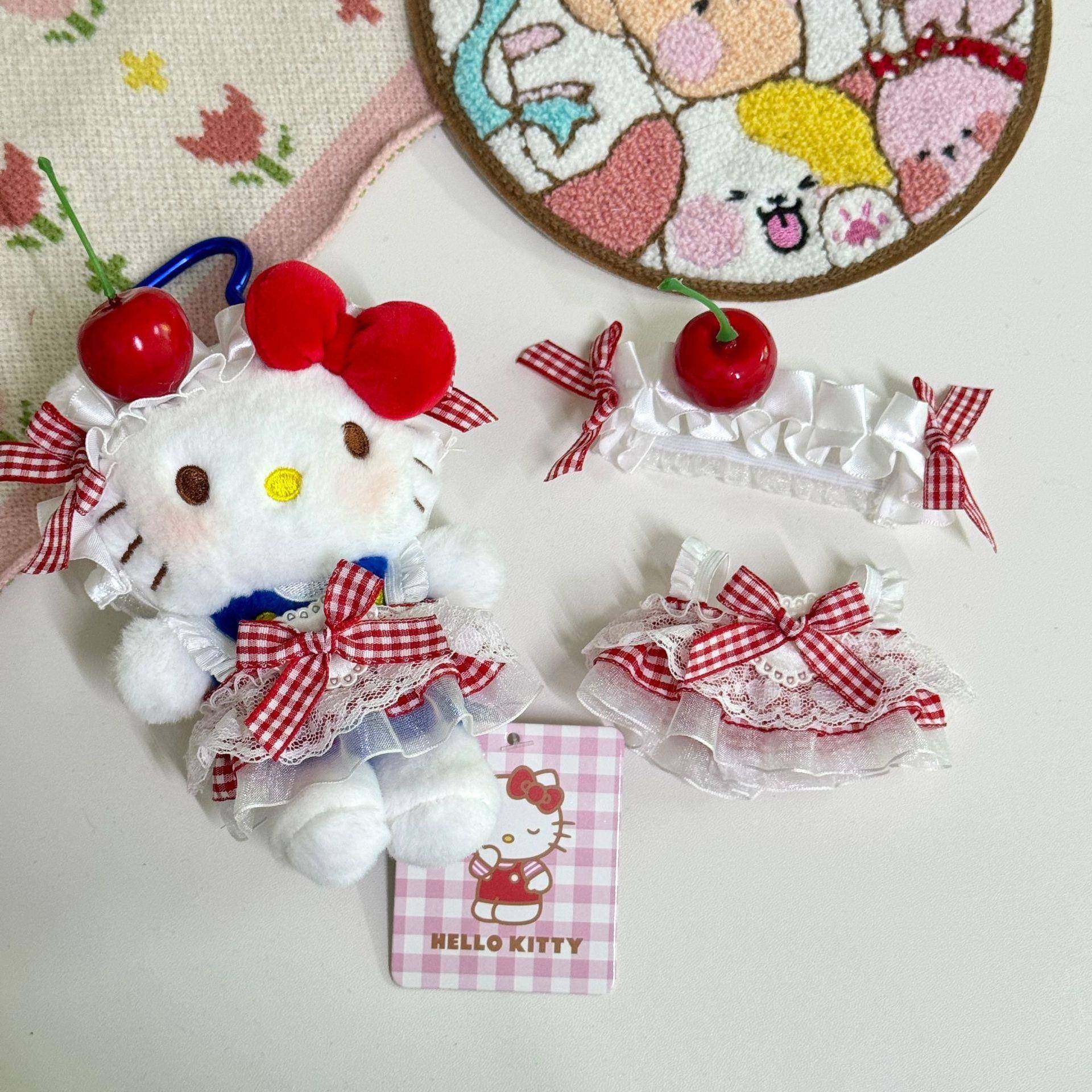 10cm玩偶娃衣公主裙红格子樱桃洛丽塔吊带裙KT公仔娃衣换装配件,玩具/童车/益智/积木/模型,娃娃/配件/着替,淘宝优惠券,粉丝福利购,淘宝优惠卷