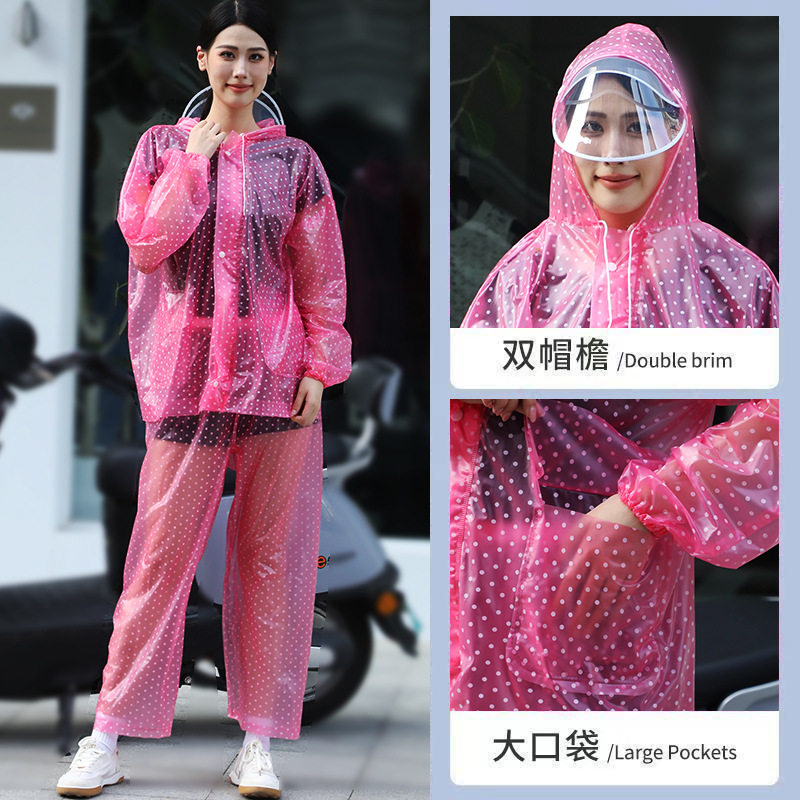 雨衣雨裤套装女款加厚成