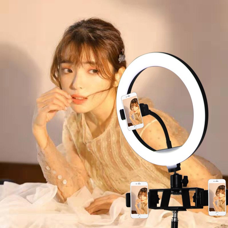 10寸摄影灯拍照打光桌面环形灯 18寸22寸美颜手机补光灯