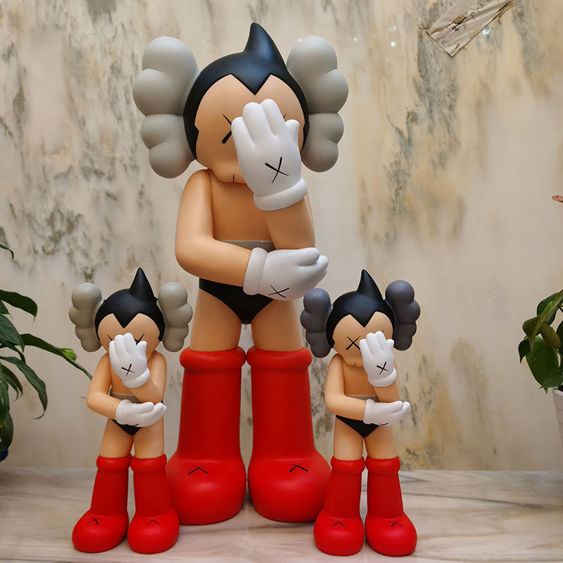 mand kaws70cm超大门神捂脸小飞侠模型潮流桌面摆件公仔手办玩偶