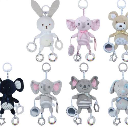 A cute cartoon animal elephant named Coras baby velvet toy