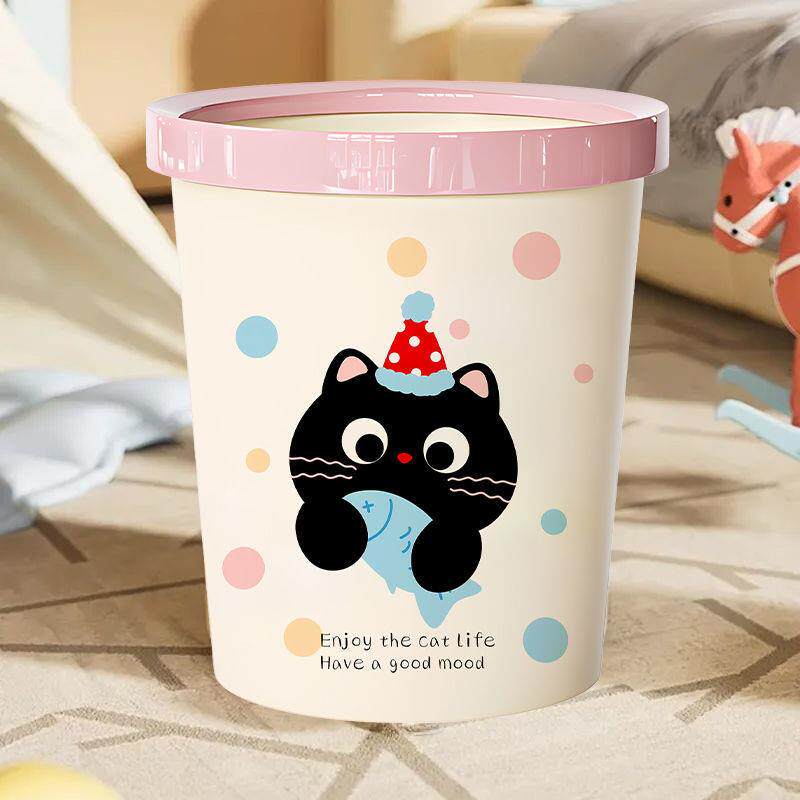 Garbage cans of fancy kitchens and bedroom bathrooms with la