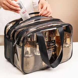 Make-up package PVC double-story, transparent dry-wet separa