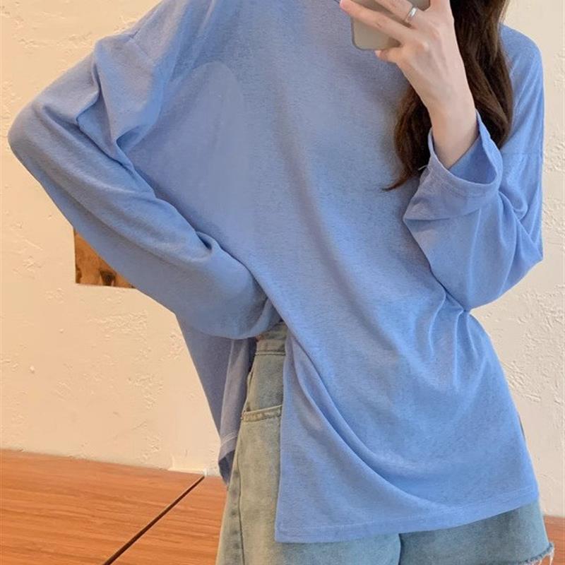 The womens long-sleeved summer-skinned designs make no rule