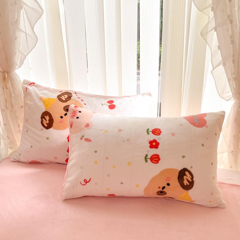 Four sets of winter flannel velvet in cartoons plus milk vel