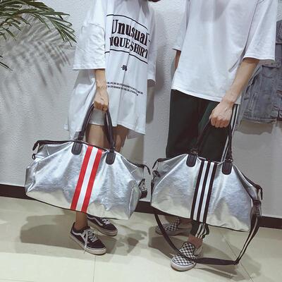 Travel bag for a mans shoes in a tidal gym bag for a woman