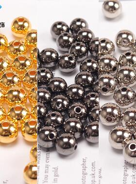 2mm-20mm Electric-plated gold-coloured plastic bubbles Diy h