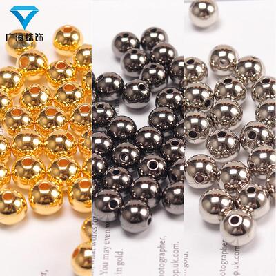 2mm-20mm Electric-plated gold-coloured plastic bubbles Diy h