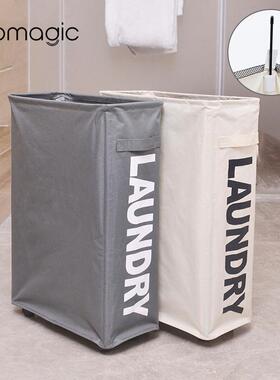 You can fold the laundry basket with a box of yoga and a bas