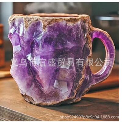 Mineral Crystal Coffee Mugs resin-like mineral crystal coffe