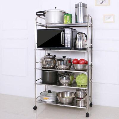 Three-storey iron-cooked and roasted racks for kitchen and v