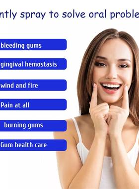 Oral care spray. Caring teeth soothing and caring for oral s