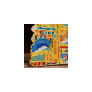 Tianjin Metal Stereo Refrigerator with the creative city boo