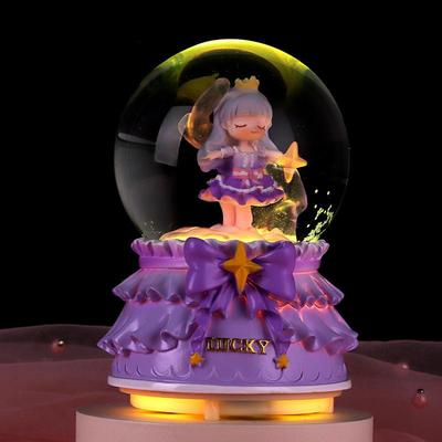 A multi-carton snowbox with a crystal ball creative birthday