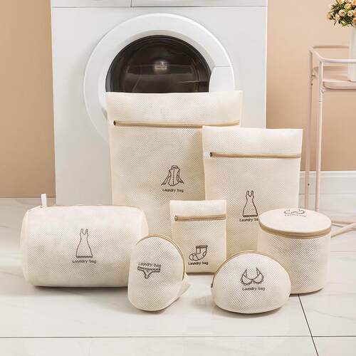 Laundry bags with a thick double-story bra washer bag packer