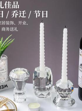 Champagne-smoking, gray, double-coloured candlesticks and ca