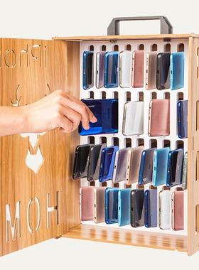 Innovative wood hand-held desktop belt locked cellular recei