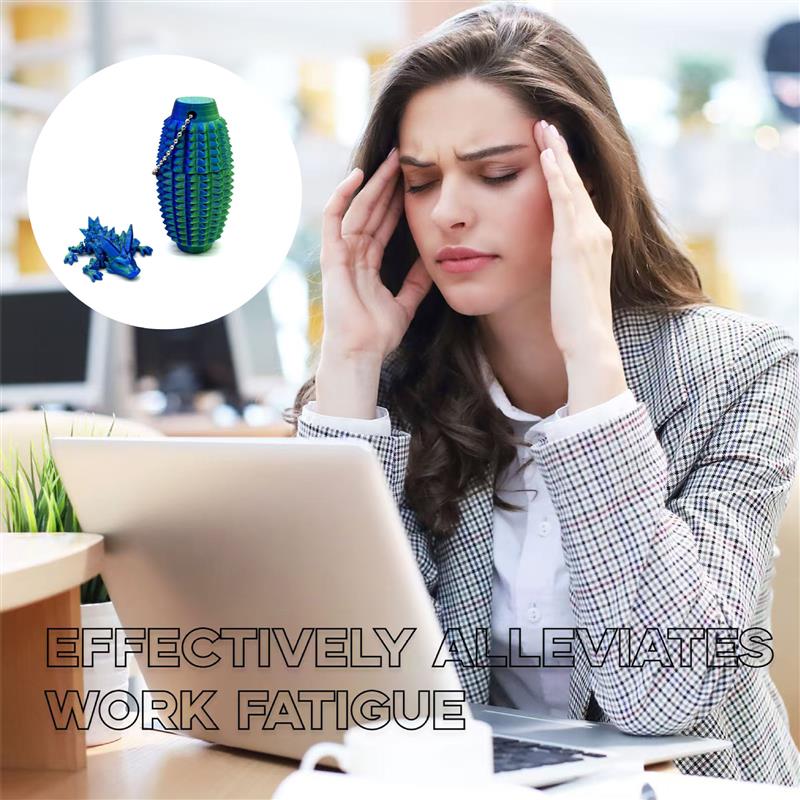 3d print Spiky Grippie Stim Keychains hand-held finger-repr