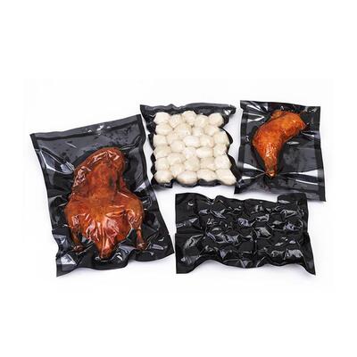 Black Yin-yang nylon vacuum bag semi-transparent food bag sa