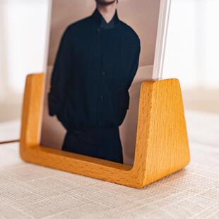 Real creative with frame desktops photo type wood office