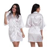 skinned robe and tan with colored summer light lady