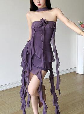 In the summer of 2024, a woman dressed in a tacky dress with